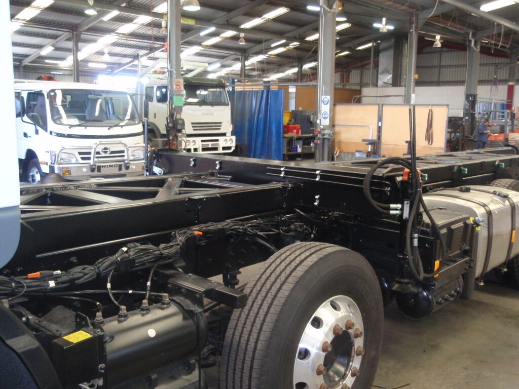 Truck chasis built strong in Perth by TL Engineering.